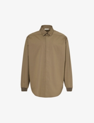 FEAR OF GOD: Brand-patch relaxed-fit cotton-blend shirt