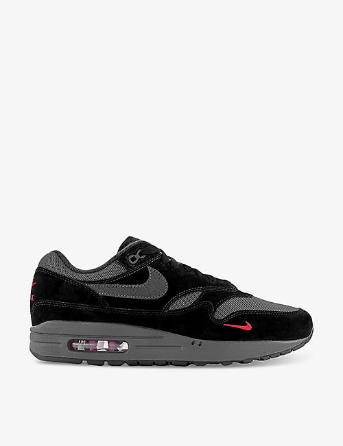 NIKE: Air Max 1 leather low-top trainers