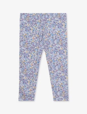 TROTTERS: Wiltshire floral-pattern stretch-cotton leggings 2-11 years