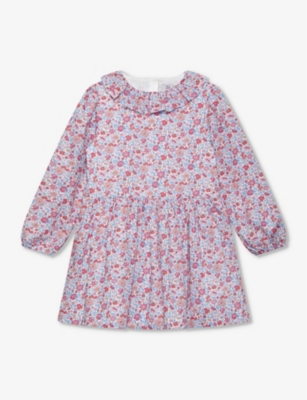TROTTERS: Theresa Willow floral-print long-sleeve cotton dress