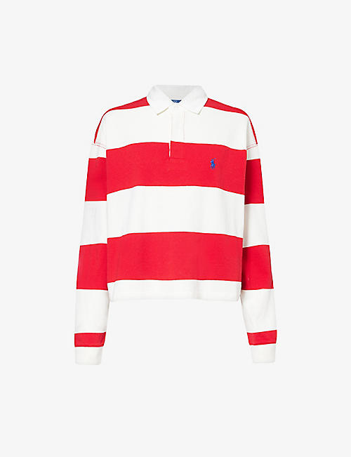POLO RALPH LAUREN: Rugby brand-embroidered cotton shirt