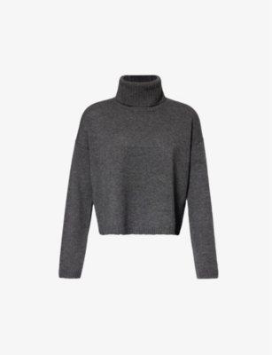 ME AND EM: Cropped relaxed-fit wool and cashmere-blend jumper