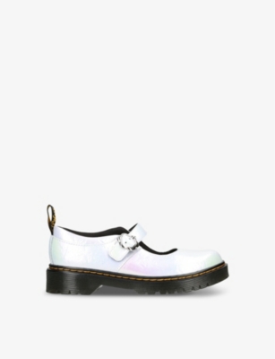 DR MARTENS: MJ Bex Youth contrast-stitch leather Mary Jane shoes 8-9 years