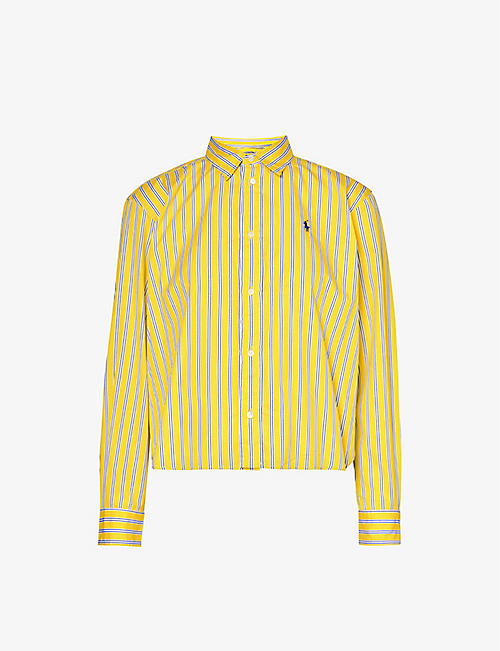 POLO RALPH LAUREN: Stripe-pattern regular-fit cotton shirt