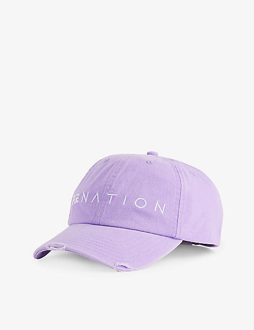 P.E NATION: Immersion brand-embroidered cotton baseball cap