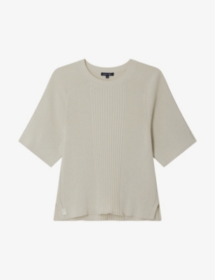SOEUR: Adrien split-hem organic-cotton and linen jumper