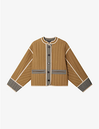SOEUR: Patchouli textured cotton jacket