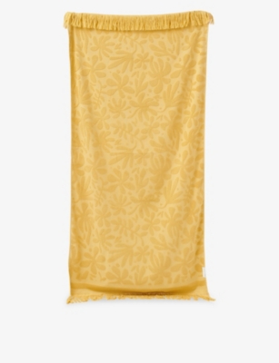 SUNNYLIFE: Mango Bay jacquard-print cotton beach towel 90cm x 175cm