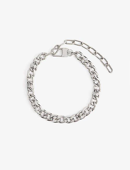 VITALY: Frenzy logo-charm stainless-steel bracelet
