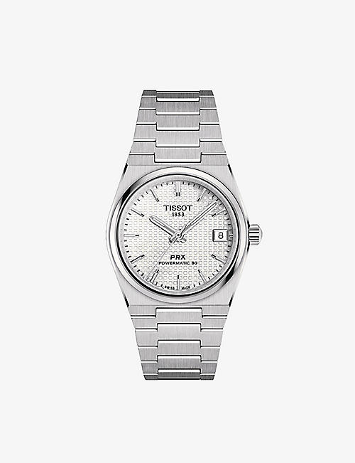 TISSOT: T1372071111100 PRX Powermatic 80 stainless-steel automatic watch