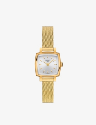 TISSOT: T0581093303100 Tissot Lovely Square stainless-steel quartz watch