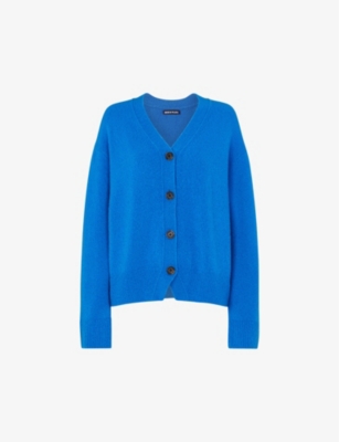 WHISTLES: Textured wool-blend knitted cardigan