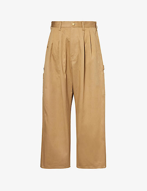 JUNYA WATANABE: Patch-pocket wide-leg cotton-twill trousers