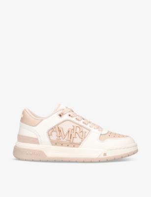 AMIRI: Classic logo-embellished leather low-top trainers