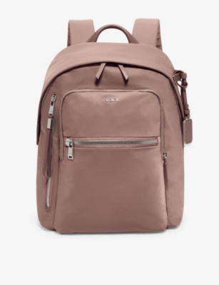 TUMI: Halsey zip-pocket branded nylon backpack