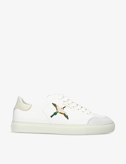 AXEL ARIGATO: Clean 90 leather and suede low-top trainers