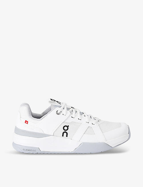 ON RUNNING: Kids' The Roger Pro logo-print woven low-top trainers