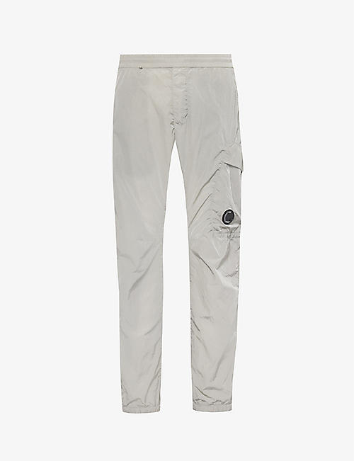 CP COMPANY: Tapered-leg mid-rise shell jogging bottoms