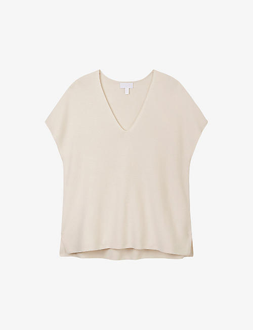 THE WHITE COMPANY: Textured Stitch knitted cotton top