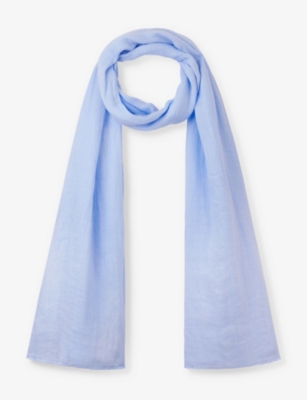 THE WHITE COMPANY: Lightweight linen-gauze scarf