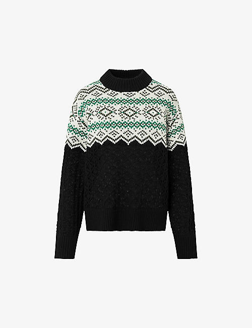 NUE NOTES: Colton fairisle-intarsia wool-blend knitted jumper