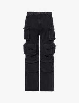 JADED LONDON: Voltage slip-pocket mid-rise wide-leg cotton-blend trousers