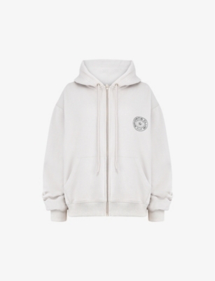 HOUSE OF CB: Mirage logo-print cotton hoodie