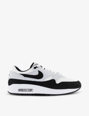 NIKE: Air Max 1 panelled suede mid-top trainers