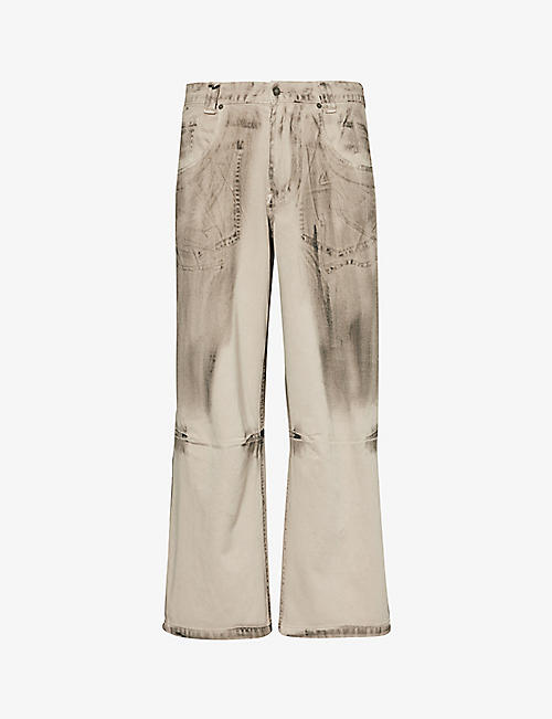 JADED LONDON: Colossus faded-wash low-rise jeans