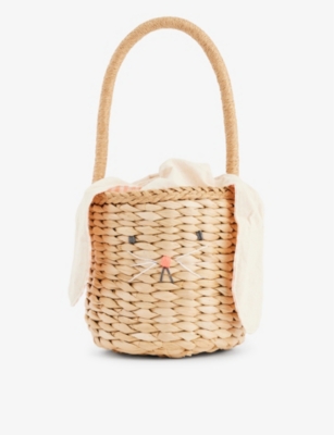 MERI MERI: Bunny-ears straw bag