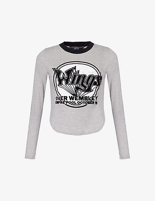 STELLA MCCARTNEY: Wings Baby graphic-pattern cotton-jersey T-shirt