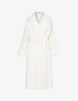 ISSEY MIYAKE: Shaped Membrane double-breasted woven-blend trench coat