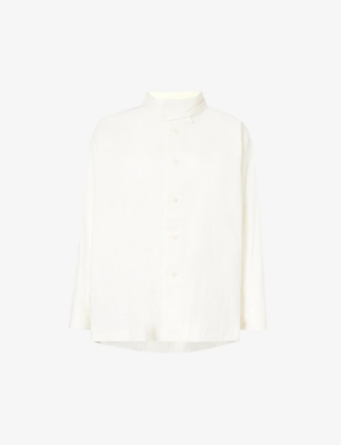 ISSEY MIYAKE: Shaped Membrane relaxed-fit woven shirt