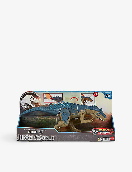 JURASSIC WORLD: Ruthless Rampage Allosaurus dinosaur figure 21.5cm