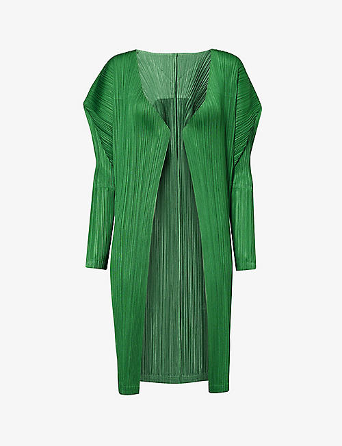 PLEATS PLEASE ISSEY MIYAKE: February regular-fit knitted cardigan