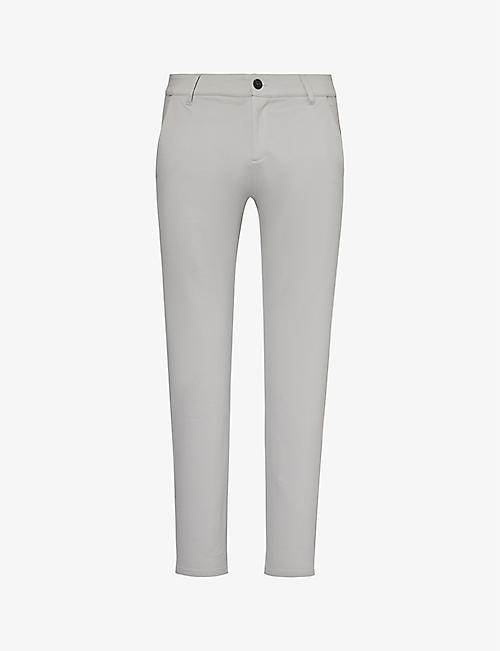 PAIGE: Stafford tapered-leg stretch-jersey trousers