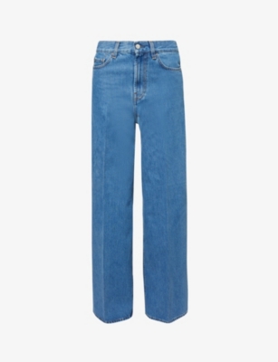 TOTEME: Wide-leg high-rise jeans