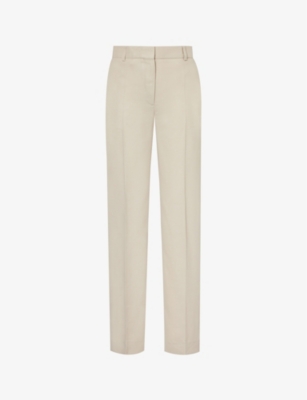 TOTEME: Straight-leg mid-rise woven trousers