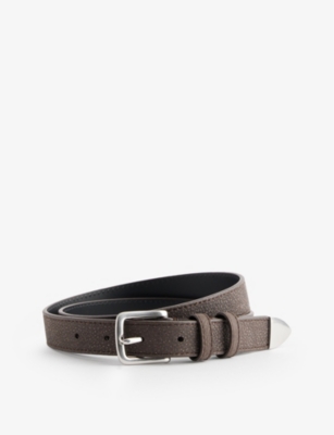 PAUL SMITH: Branded grained leather belt