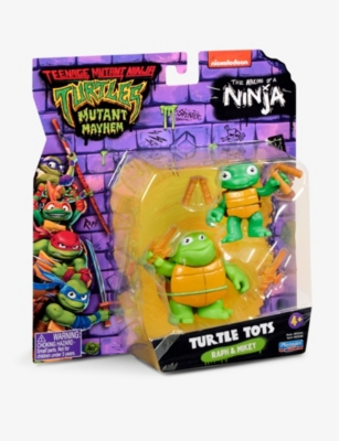 TMNT: Mutant Mayhem Turtle Tots Michelangelo and Raphael toy figurines 8.5cm