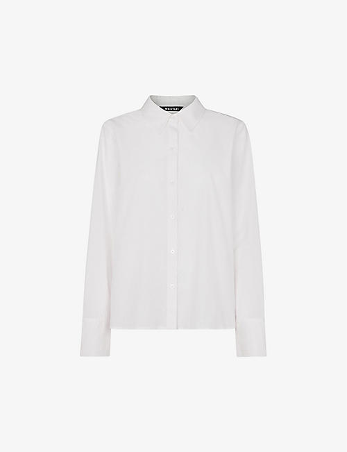 WHISTLES: Boxy-fit long-sleeve cotton shirt