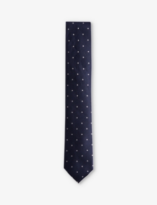 TED BAKER: Aloysis spot-print silk tie