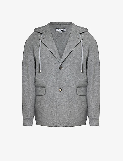 LOEWE: Notched-lapel relaxed-fit wool and cashmere-blend jacket