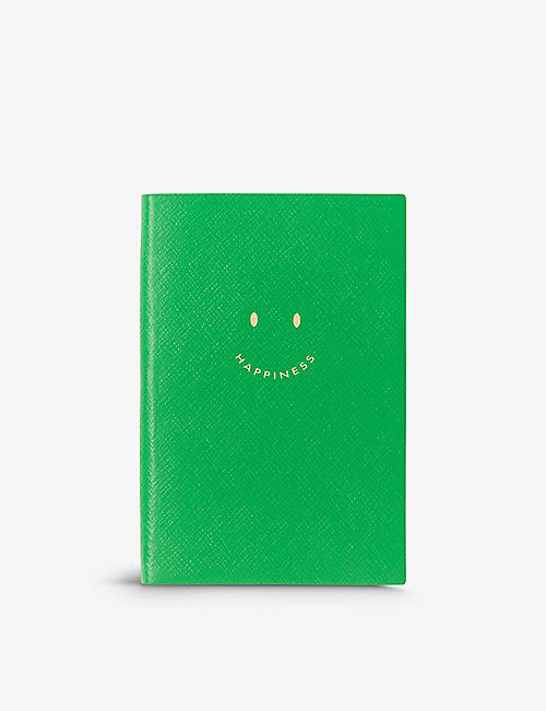 SMYTHSON: Happiness Chelsea grosgrain-lambskin notebook 16.7cm x 11.2cm
