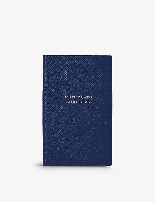 SMYTHSON: Inspirations And Ideas Panama grosgrain-lambskin notebook 14.cm x 9cm