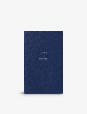 SMYTHSON: Make It Happen Panama leather notebook 14cm x 9cm