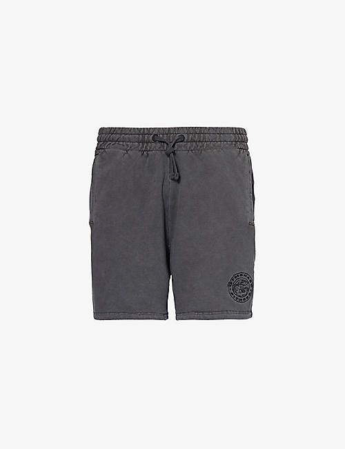 GYMSHARK: Premium Legacy logo-embroidered cotton-jersey shorts