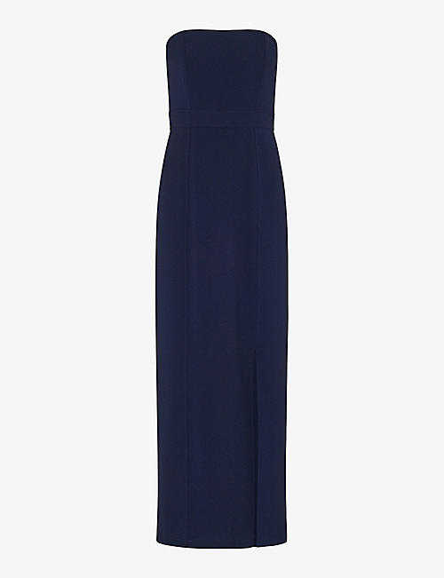 WHISTLES: Gemma strapless stretch recycled-polyester maxi dress