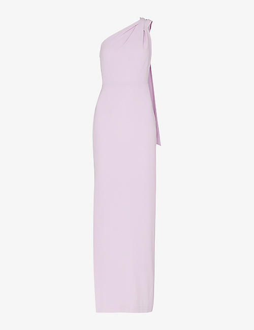 WHISTLES: Bethan one-shoulder stretch-recycled-polyester maxi dress