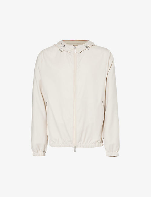 ELEVENTY: Toggle-hood relaxed-fit cashmere and silk-blend jacket
